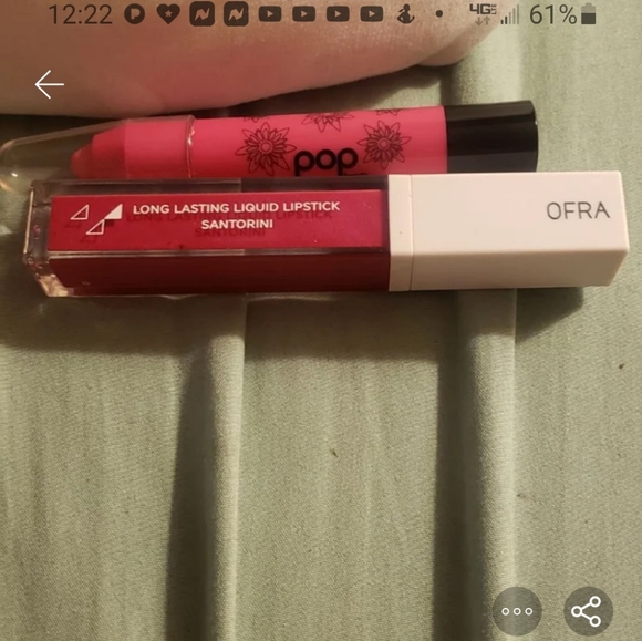 Ofra lipstick and pop crayon